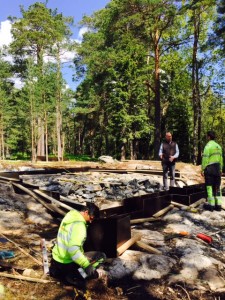 Projektavstämning på plats.